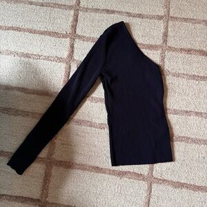 DISSH One-Shoulder Navy Top- Size S